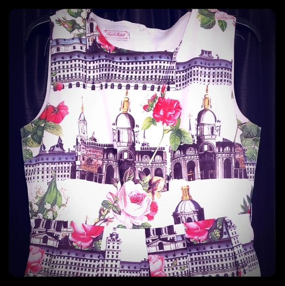 Ivory Scenic Floral Dress🎉Host Pick🎉 - Picture 3 of 6